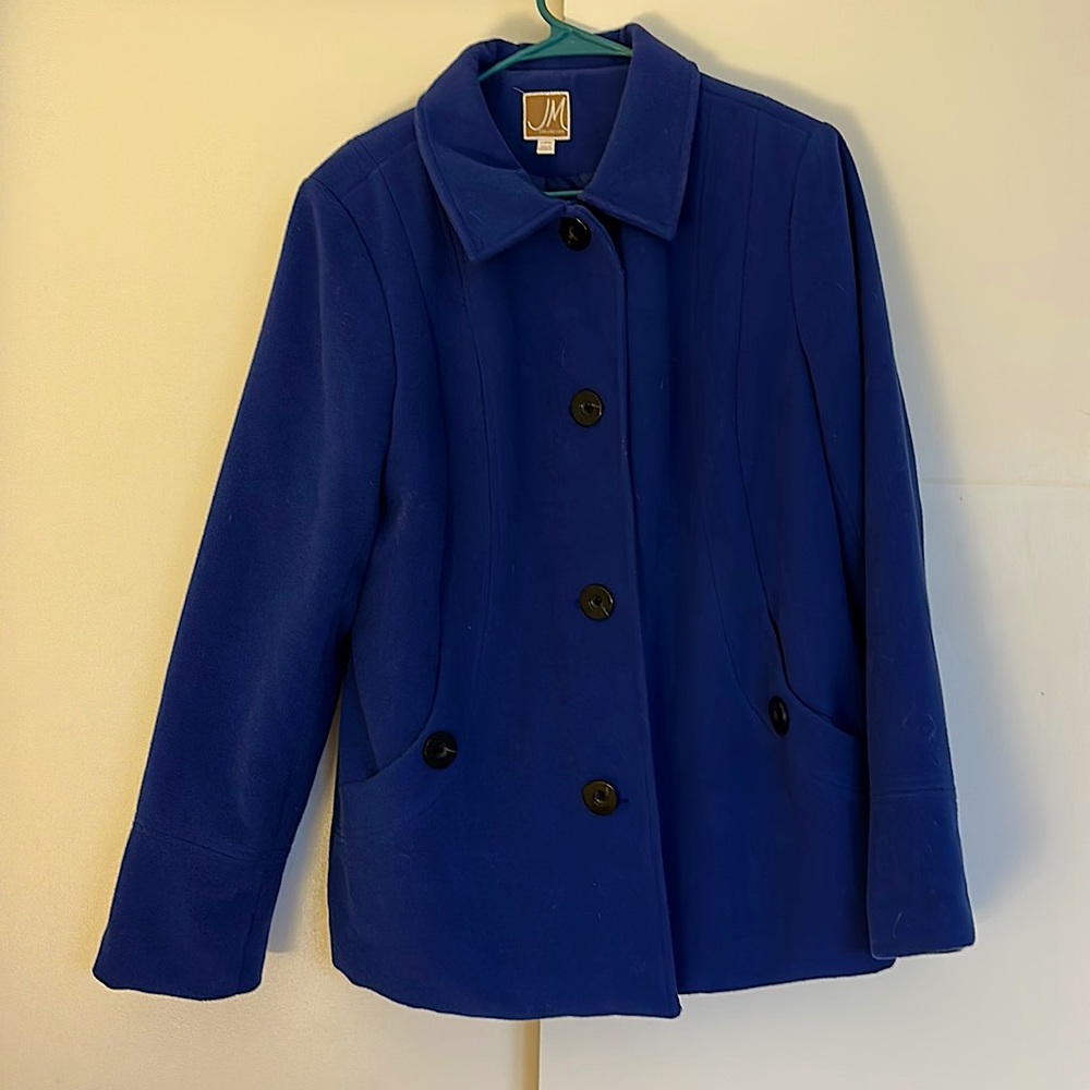 Gently Used Large Blue Pea Coat